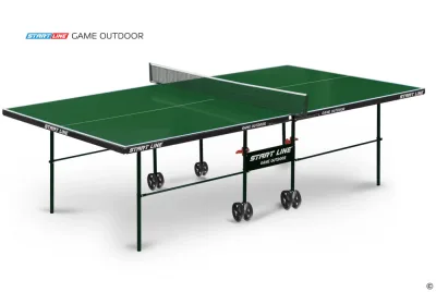Теннисный стол Start line Game Outdoor с сеткой GREEN с сеткой