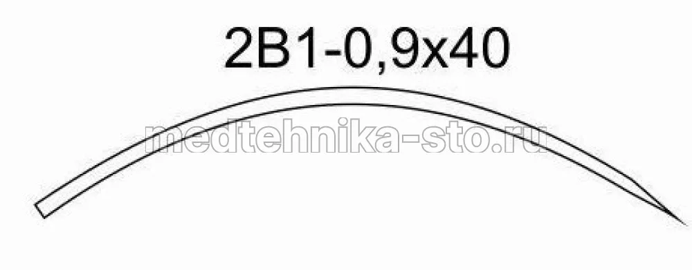 Игла хирургическая 2В1-0,9х40