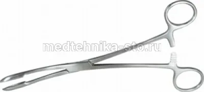 Корнцанг изогнутый для детей, 230 мм, Sammar П-19-908
