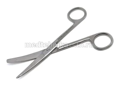 Ножницы с одним острым концом вертикально-изогнутые, 140мм, Surgicon