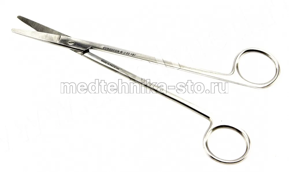 Ножницы сосудистые прямые, 180, Surgicon