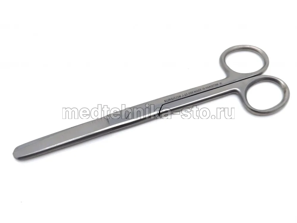 Ножницы тупоконечные прямые, 165 мм, Surgicon