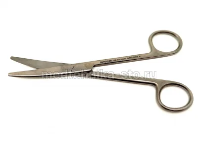 Ножницы хирургические изогнутые, 150 мм, Surgicon