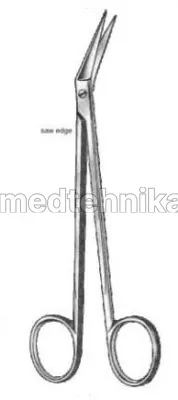 Ножницы Locklin хирургические угловые, 165 мм