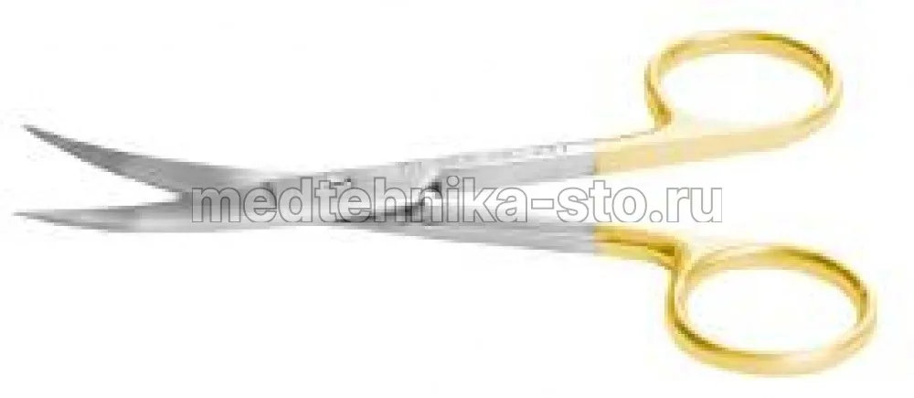 Ножницы деликатные остроконечные вертикально изогнутые, ТВС, 110 мм
