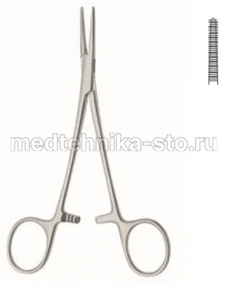 Зажим медицинский HALSTED-MOSQUITO для новорожденных прямой, 125 мм Россия