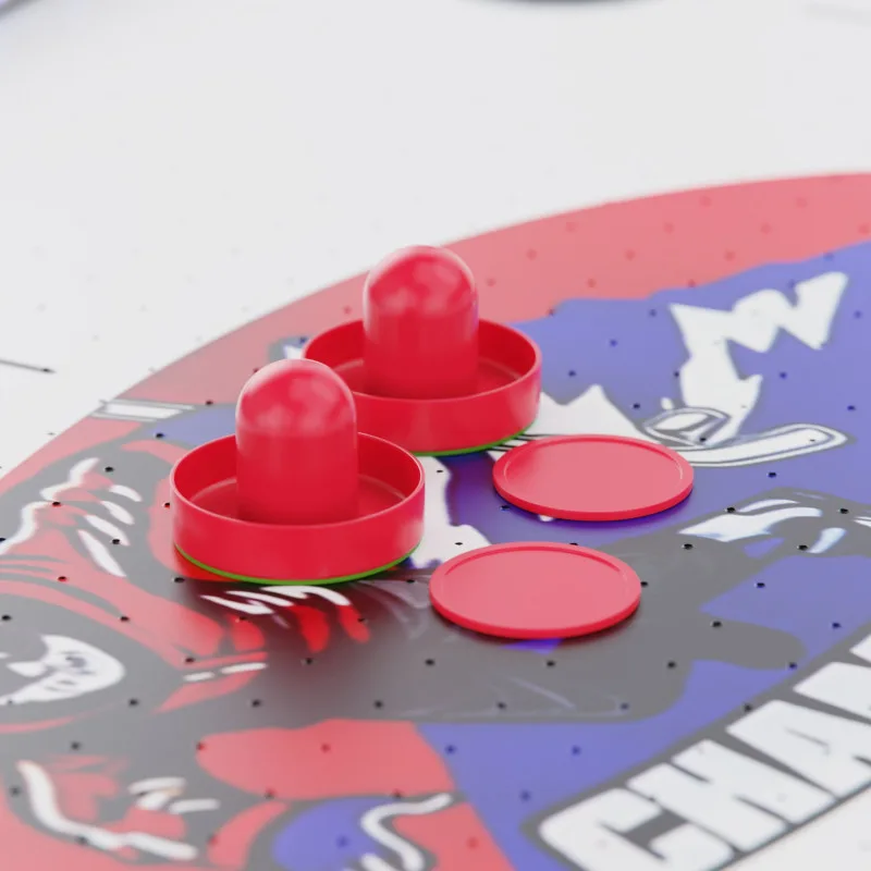 Игровой стол – аэрохоккей с подсветкой DFC Championship 53" 135 х 65 см, складной, белый