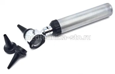 Отоскоп, 3 пластиковые воронки