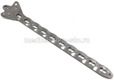 Пластина лист клевера с УС, дл. 125 мм, 5 отв.