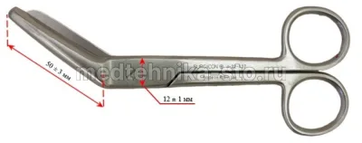 Ножницы для эпизиотомии, 145 мм