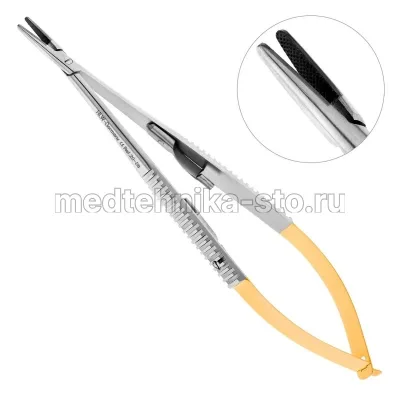 Иглодержатель-микро прямой Castroviejo TC 140 мм Германия