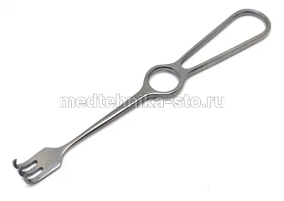 Крючок хирургический острый трехзубый №2 СССР