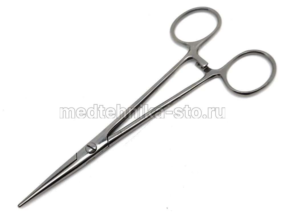 Зажим к/о  зубчатый прямой №1, 158 мм тип 2 СССР