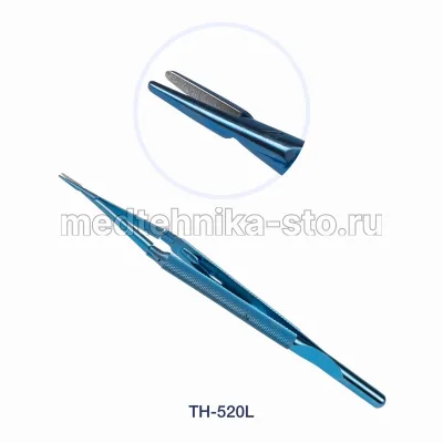 Иглодержатель м/х 3х шарнирный, титан, с замком, 520L