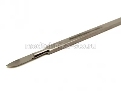 Скальпель глазной брюшистый малый  130х20, Surgicon