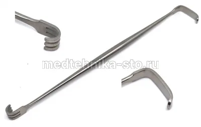 Крючок двухсторонний Senn Retractor, 160 мм тупой