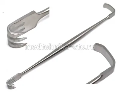 Крючок двухсторонний Senn Retractor, 170 мм острый
