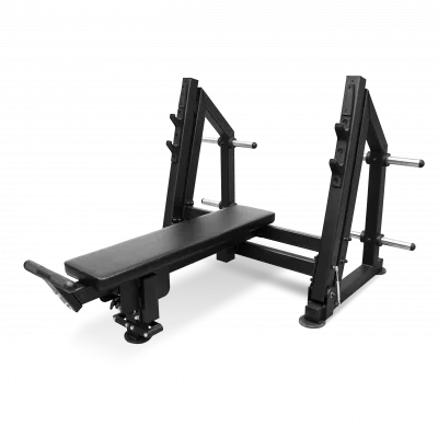 Скамья для жима лёжа с доводчиком, упором и подставкой для ног BRONZE GYM PARTNER ML-901