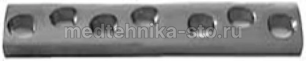 Пластина прямая широкая 16х6 мм, дл. 167 мм, 10 отв.
