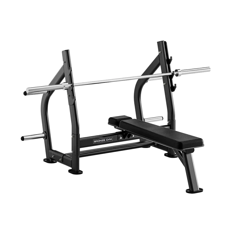 Скамья олимпийская для жима горизонтальная BRONZE GYM RAVE RE55