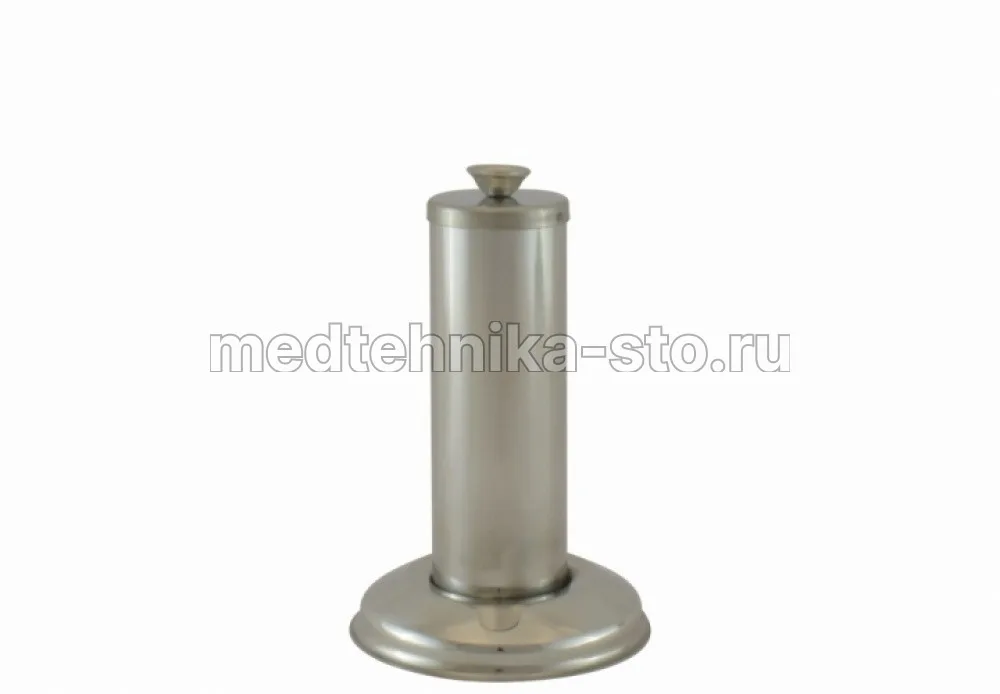 Стакан медицинский 40х130 с основанием с крышкой