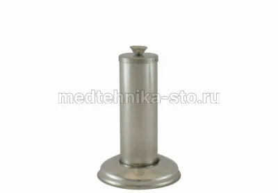 Стакан медицинский 40х130 с основанием с крышкой