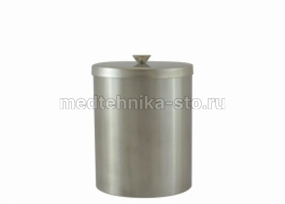Стакан медицинский 100х130 без основания с крышкой