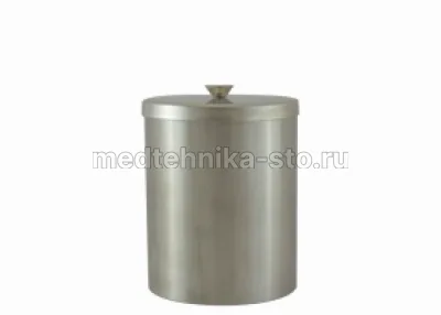 Стакан медицинский 100х130 без основания с крышкой