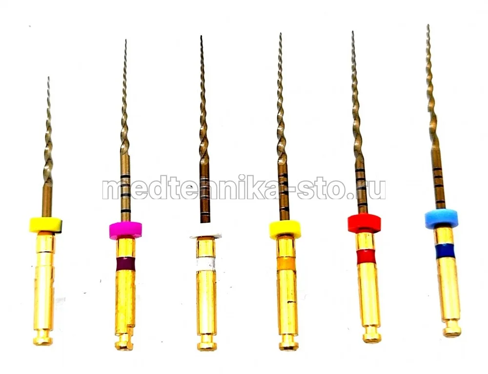 Протейперы Ultratapers машинные  NiTi Gold ассорти SX-F3 Супер файлы, 6 шт
