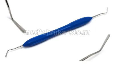 Гладилка с силиконовой ручкой, 02 синяя