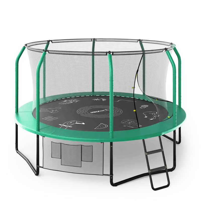 Батут UNIX line SUPREME GAME 12 ft (green)