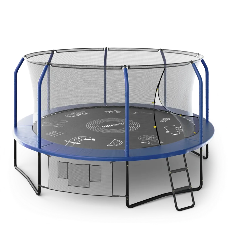 Батут UNIX line SUPREME GAME 14 ft (blue)