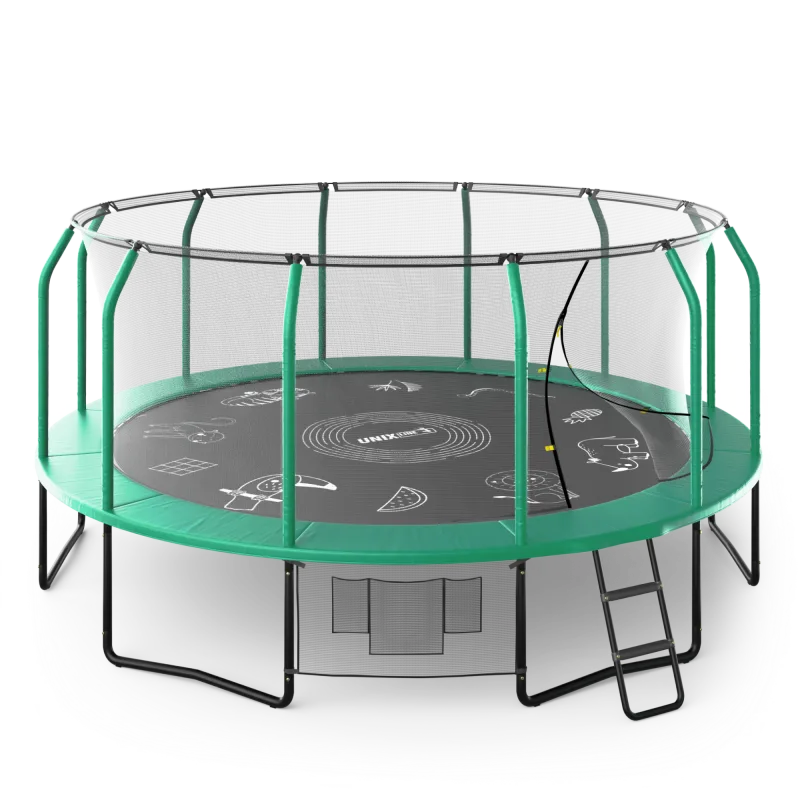 Батут UNIX line SUPREME GAME 16 ft (green)