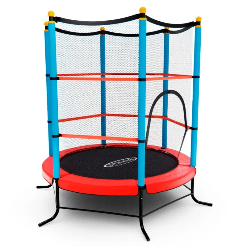 Батут DFC SMRKIDS 55 дюймов с сеткой RED