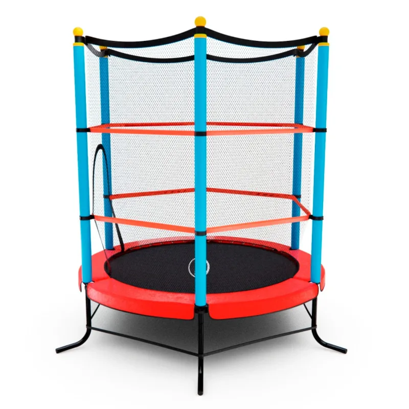 Батут DFC SMRKIDS 55 дюймов с сеткой RED