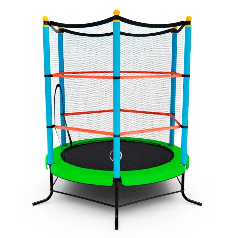 Батут DFC SMRKIDS 55 дюймов с сеткой GREEN