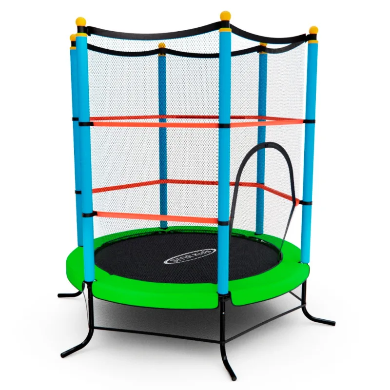 Батут DFC SMRKIDS 55 дюймов с сеткой GREEN