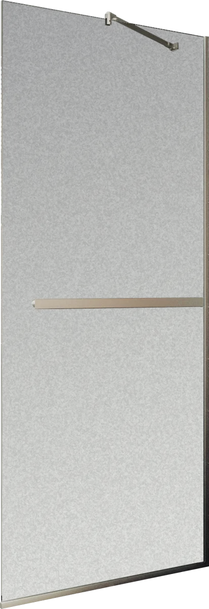 Душевая перегородка Maybahglass MGD-725-5у 69 см, профиль хром матовый, стекло сатин
