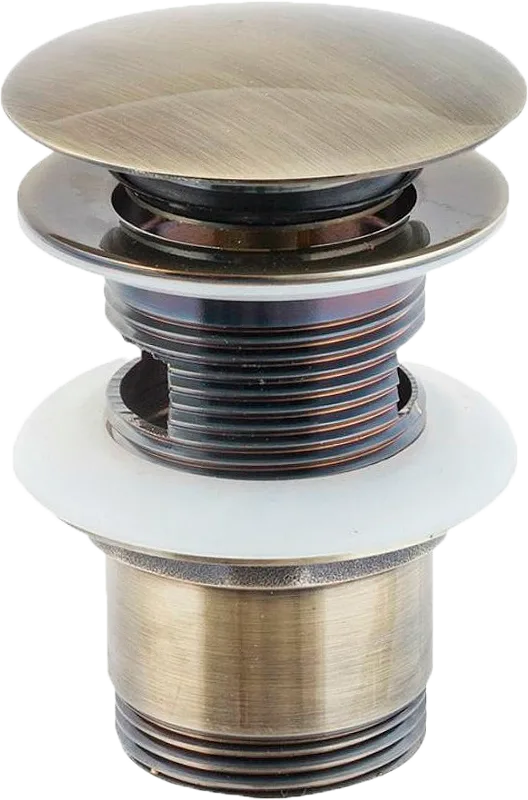 Донный клапан для раковины SantiLine SL-109 с переливом, бронза