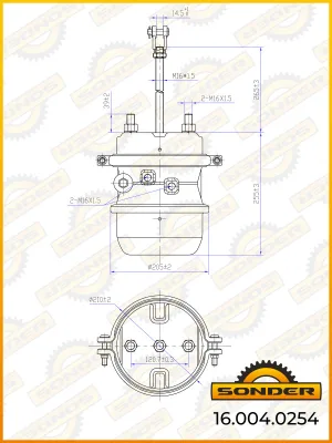 Энергоаккумулятор 30/30 BPW,DAF,Krone,Schmitz BX7611