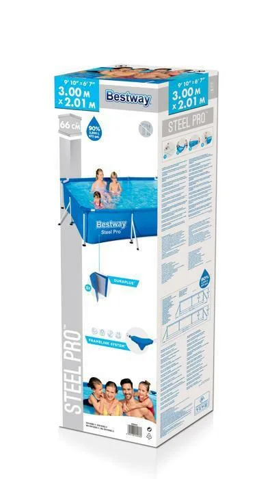Каркасный бассейн Bestway Steel Pro 300х201х66см, 3300л