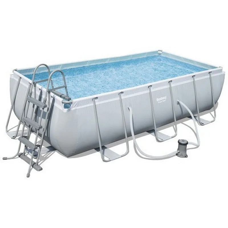 Каркасный бассейн Bestway Power Steel 404х201х100см, 6478л, фил.-насос 2006л/ч, лестница, попл.-дозатор