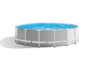 Каркасный бассейн Intex Prism Frame 427х107см, 12706л, фил.-насос 3785л\ч, лестница, тент, подстилка