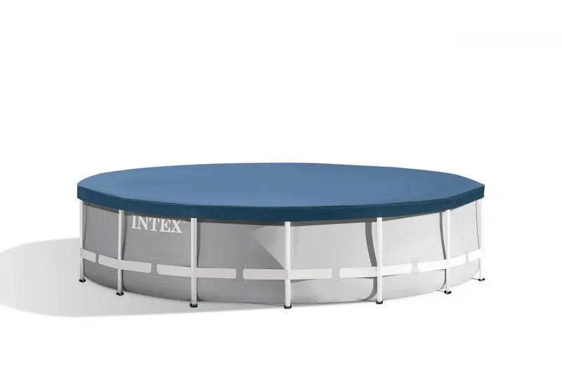 Каркасный бассейн Intex Prism Frame 457х107см, 14614л, фил.-насос 3785л\ч, лестница, тент, подстилка