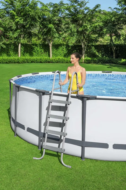 Каркасный бассейн Bestway Steel Pro Max 488х122см, 19480л, фил.-насос 5678л/ч, лестница, тент
