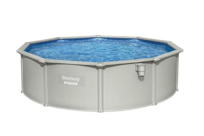Стальной бассейн Bestway Hydrium 460х120см, 17430л, песч.фил.-нас. 5678л/ч, лестн., тент, подст., попл.-доз