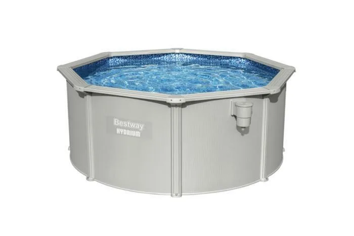 Стальной бассейн Bestway Hydrium 300х120см, 7630л, песч.фил.-нас. 3028л/ч, лестн., тент, подст., попл.-доз