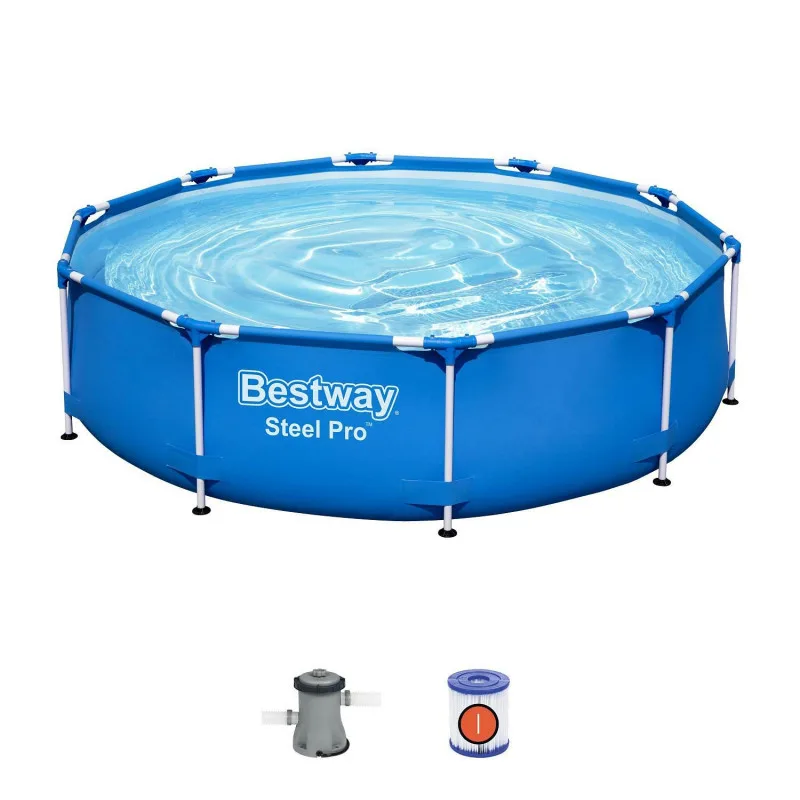 Каркасный бассейн Bestway Steel Pro 305х76см, 4678л, фил.-насос 1249л/ч