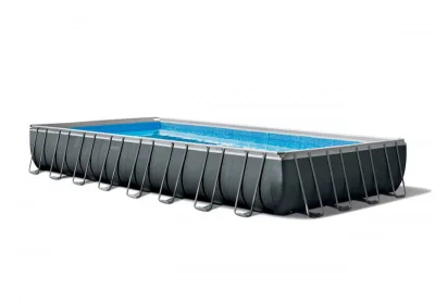 Каркасный бассейн Intex Ultra XTR Frame 975х488х132см, 54368л, песч.фил.-нас. 10500л\ч, лестн, тент, подстилка (26374)