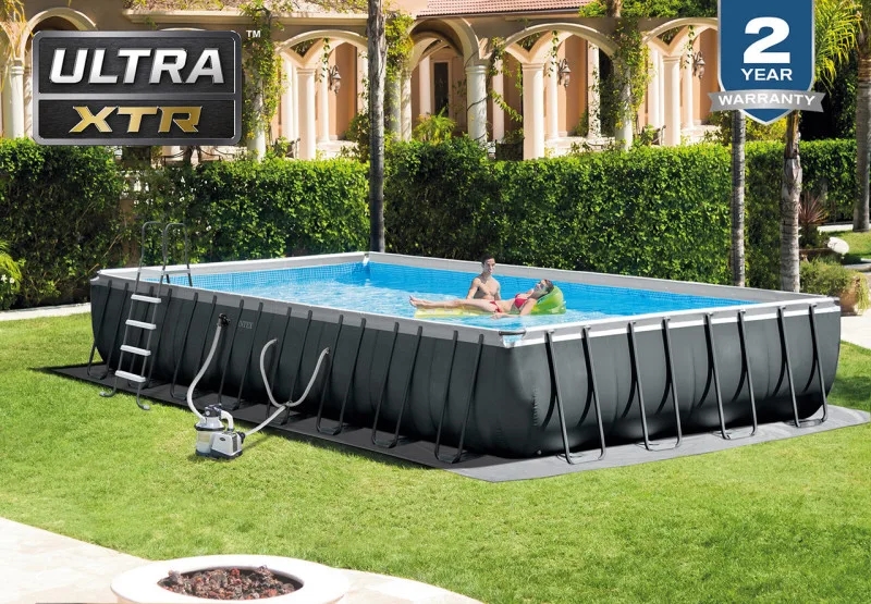 Каркасный бассейн Intex Ultra XTR Frame 975х488х132см, 54368л, комб.фил.-нас. 10000л\ч, лестн, тент, подстилка (26378)
